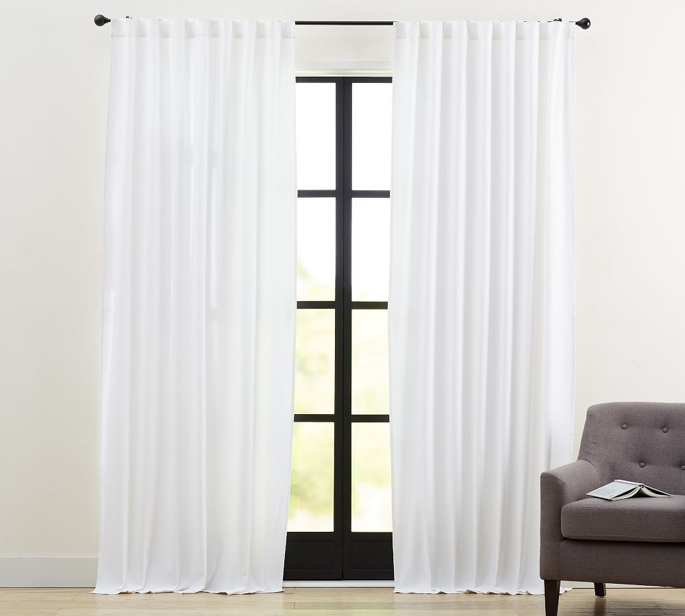 Broadway Rod Pocket Blackout Curtain Set Of 2 Pottery Barn