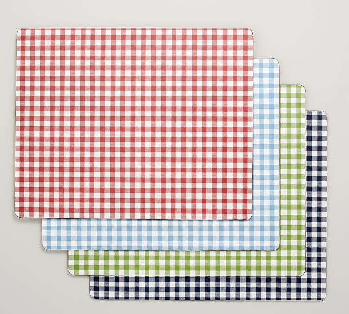Gingham Cork Placemat