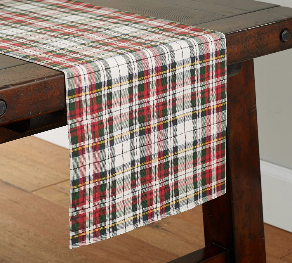 Denver Plaid Table Runner Pottery Barn