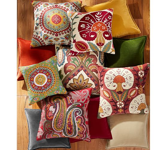 Della Medallion Decorative Pillow Cover Pottery Barn