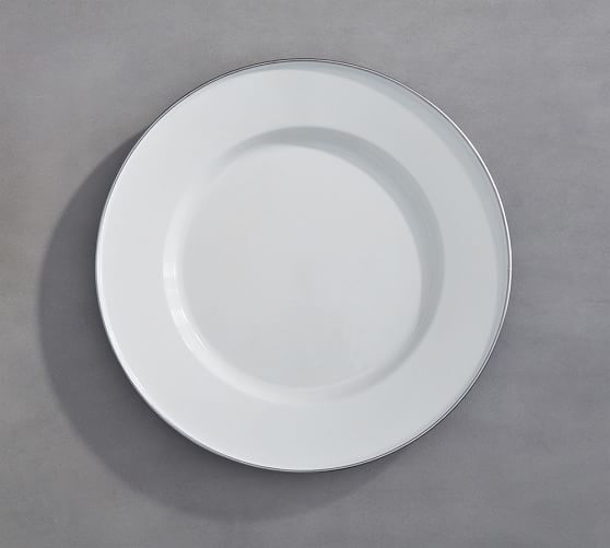 white enamel plates