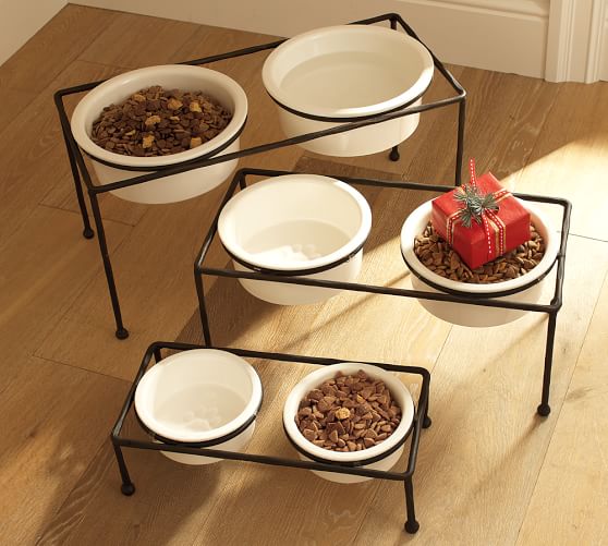 pottery barn dog bowls
