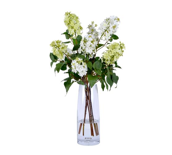 White artificial flowers in vase Clearance