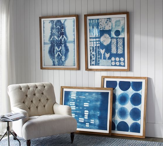 shibori wall hanging