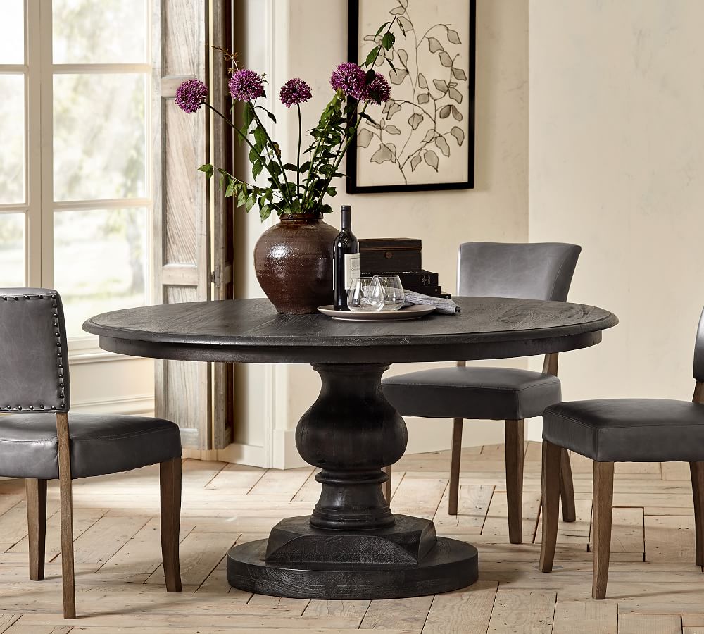 Nolan Round Pedestal Dining Table Pottery Barn