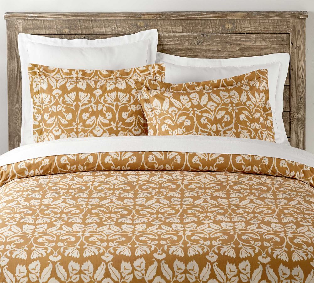 Zama Print Patterned Duvet Cover Pottery Barn