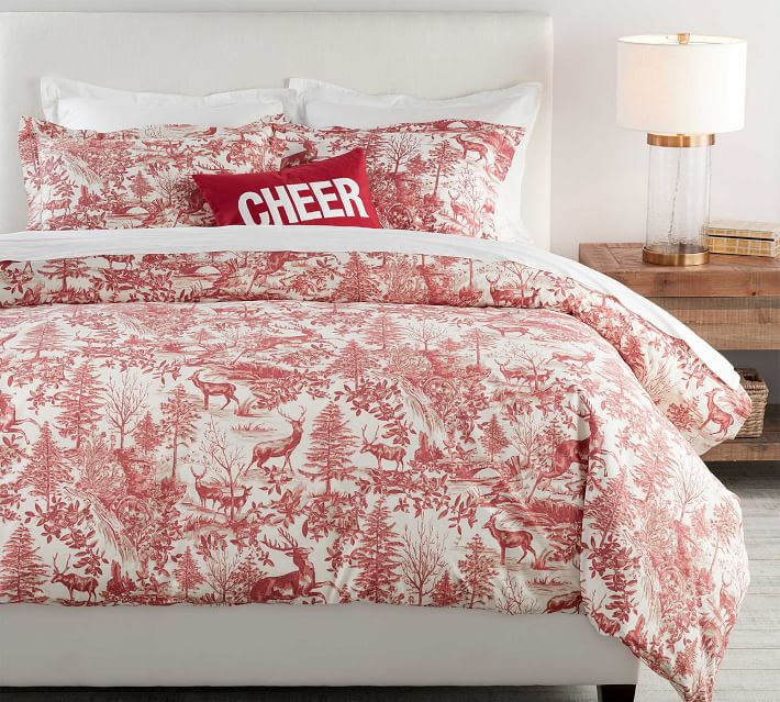 pottery barn pink duvet cover
