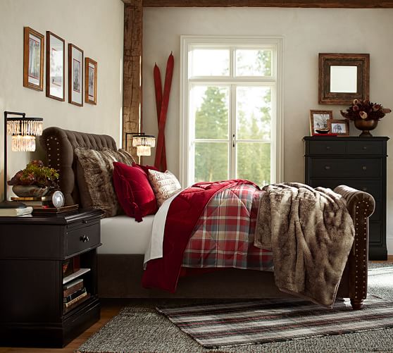 pottery barn christmas duvet