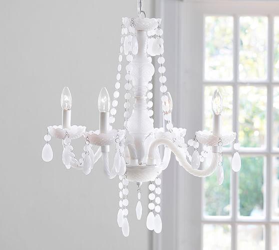 Lara Milk Glass Chandelier Pottery Barn