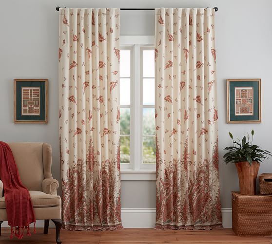 Paisley Curtains Window Treatments / Paisley Drapes Bed Bath Beyond / Product title sun zero avery 100% blackout rod pocket curtain pane.