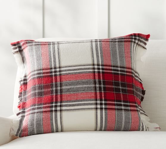 plaid throw pillow covers