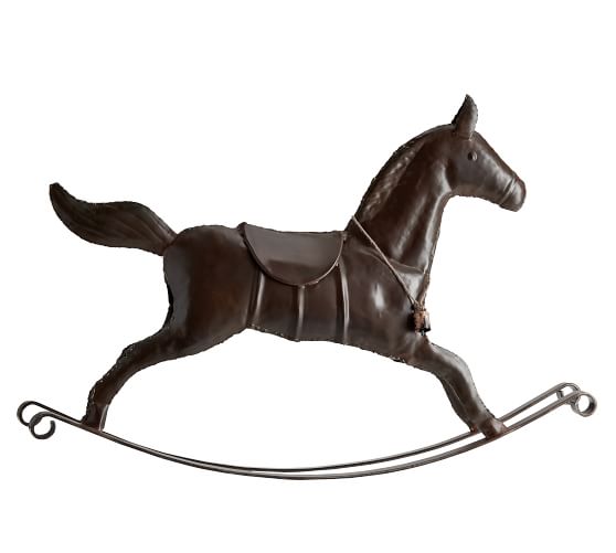 pottery barn baby rocking horse