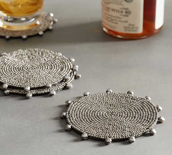 Beaded Coasters, Set of 4 | Pottery Barn
