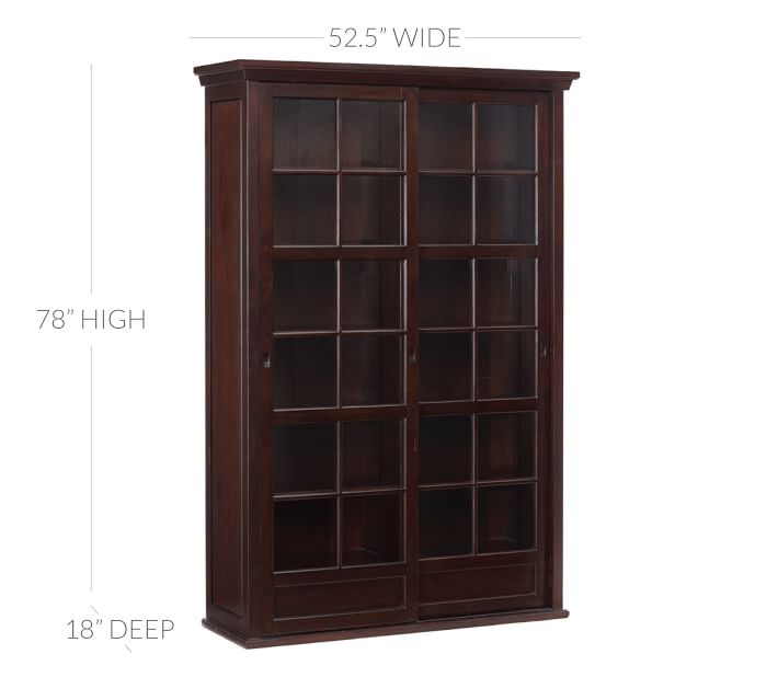 Garrett 52.5" x 78" Glass Cabinet | Pottery Barn