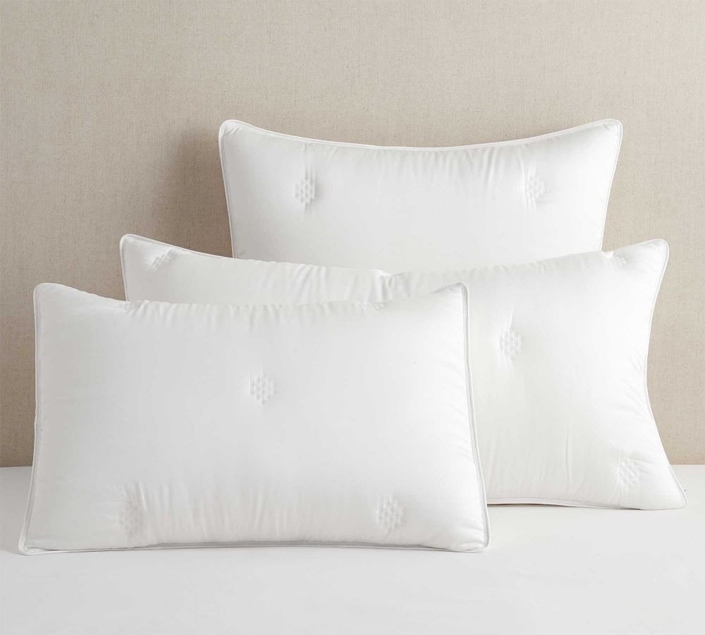 white pillow shams