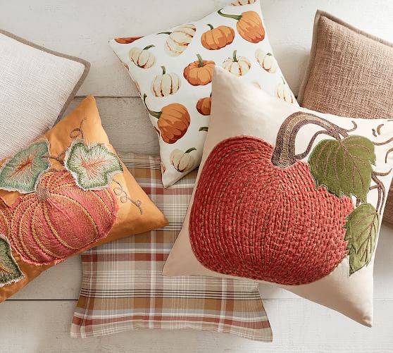 pottery barn pumpkin pillows