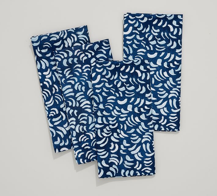 More Designer Flowers Reversible Cloth Napkins//Set of 8