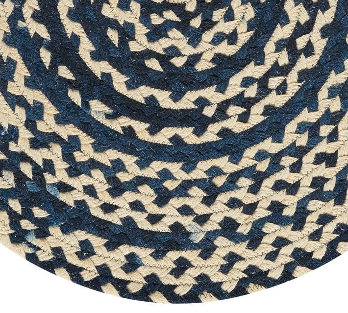 Wallace Oval Braided Wool Rug Pottery Barn