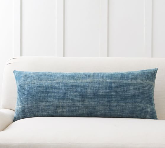 14x36 Authentic Indigo lumbar pillow cover Home & Living Decorative Pillows