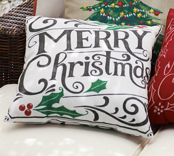 outdoor christmas pillows on sale