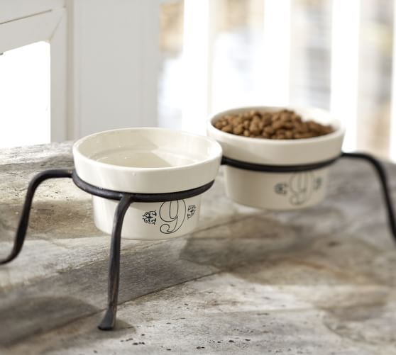 pottery barn dog bowls