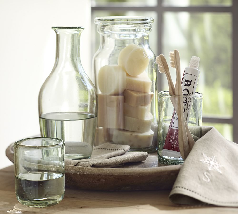 Recycled Glass Bath Accessories Pottery Barn