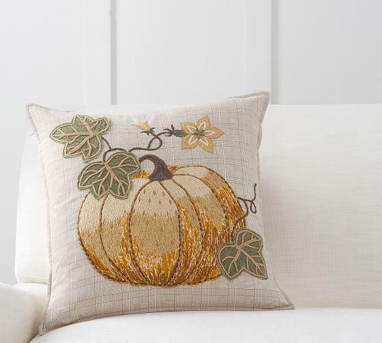 pottery barn pumpkin pillows