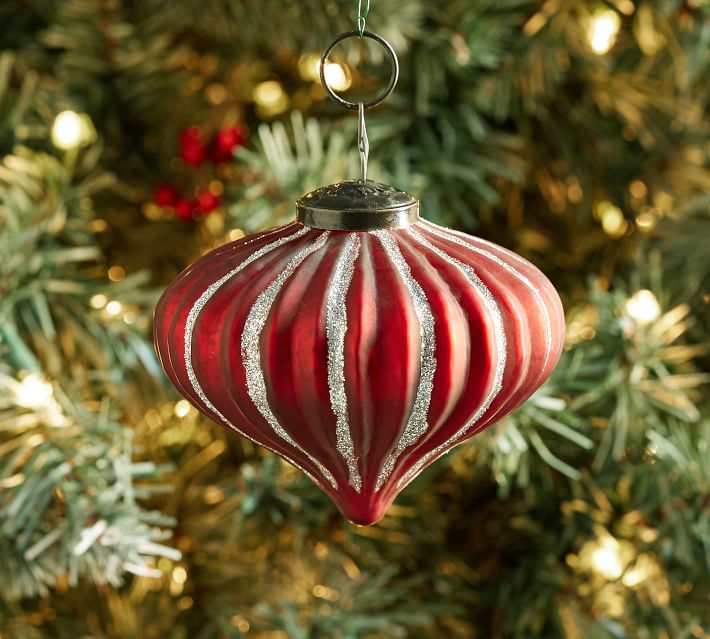 Glass Onions Christmas Ornaments - Set of 4 | Pottery Barn