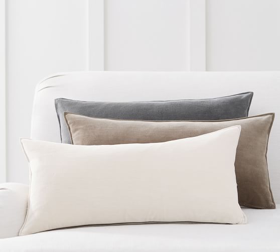 pottery barn velvet pillows