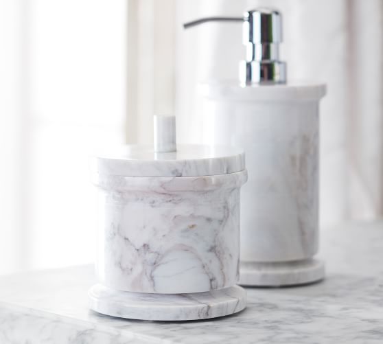 Monique Lhuillier Marble Bathroom Accessories Pottery Barn