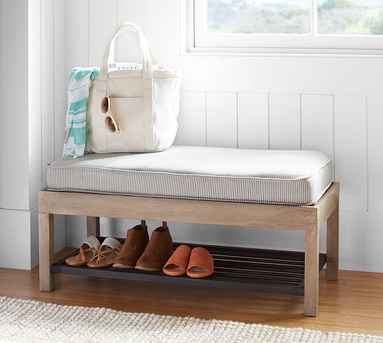 entrance shoe rack bench