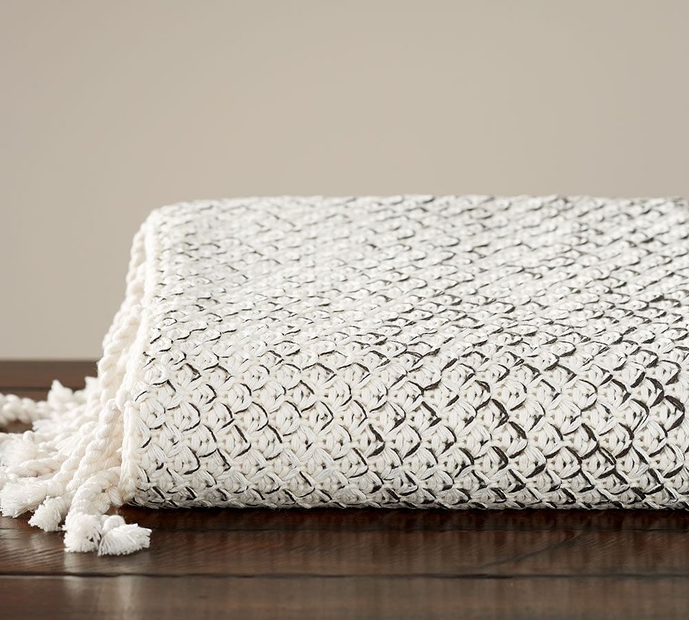 Ombre Mariner Throw Blanket Pottery Barn