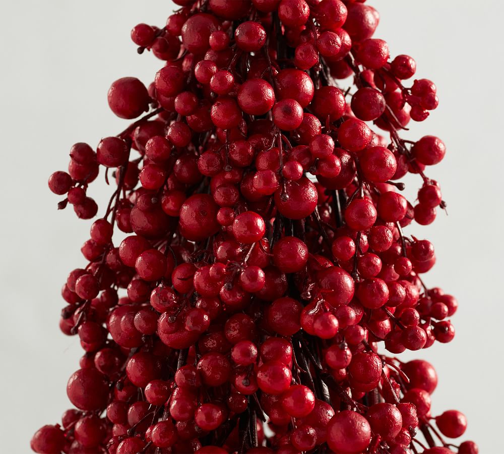 Faux Cluster Berry Cone Tree | Pottery Barn