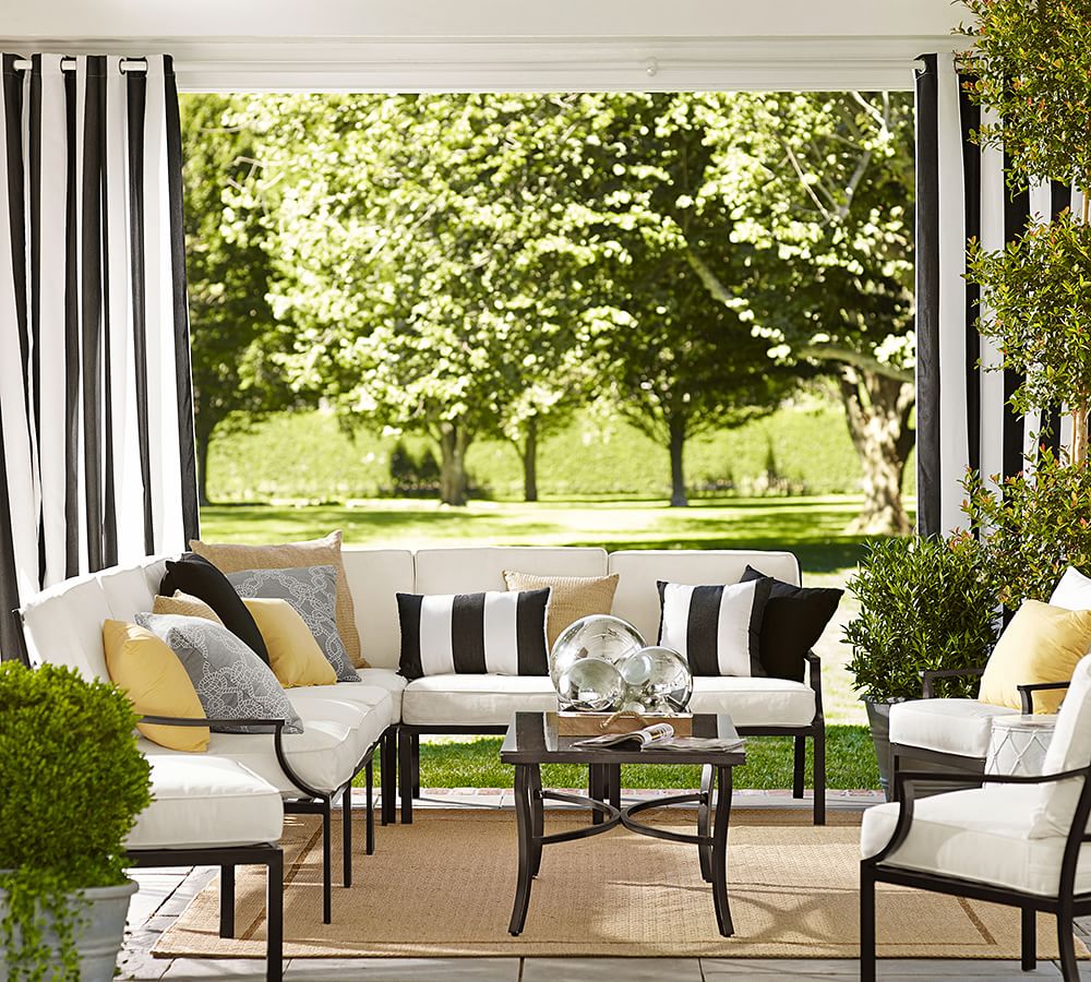 Riviera Outdoor Sectional Set | Pottery Barn