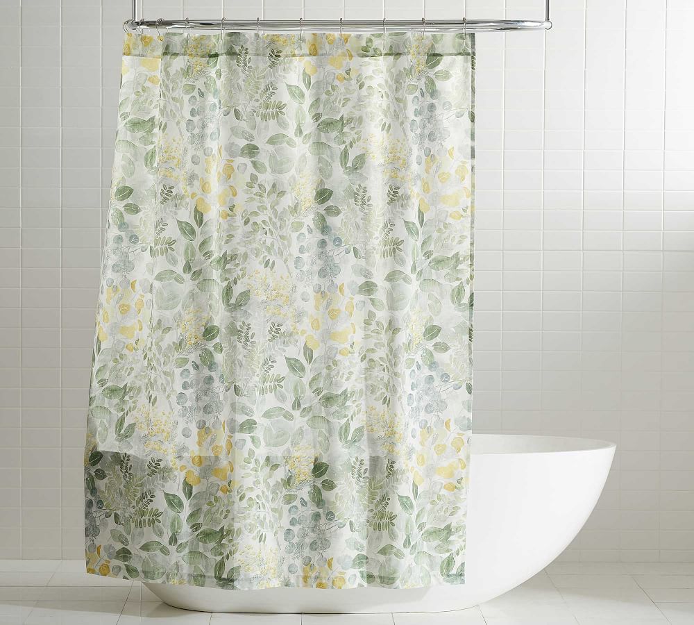 Botanical Garden Organic Shower Curtain Pottery Barn