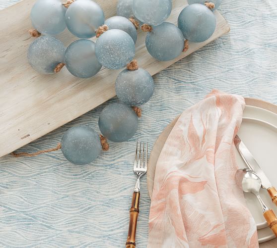 handcrafted sea glass beaded garland pottery barn