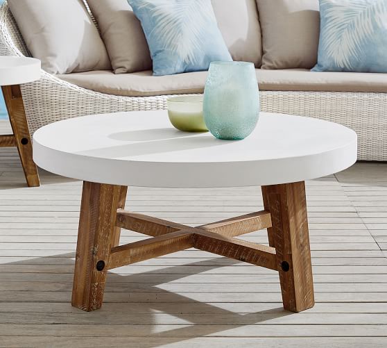 Capitola Round Coffee Table Pottery Barn, Round Table Capitola