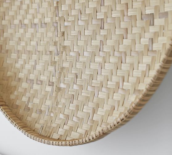 Round 42" Bamboo Wall Art Pottery Barn