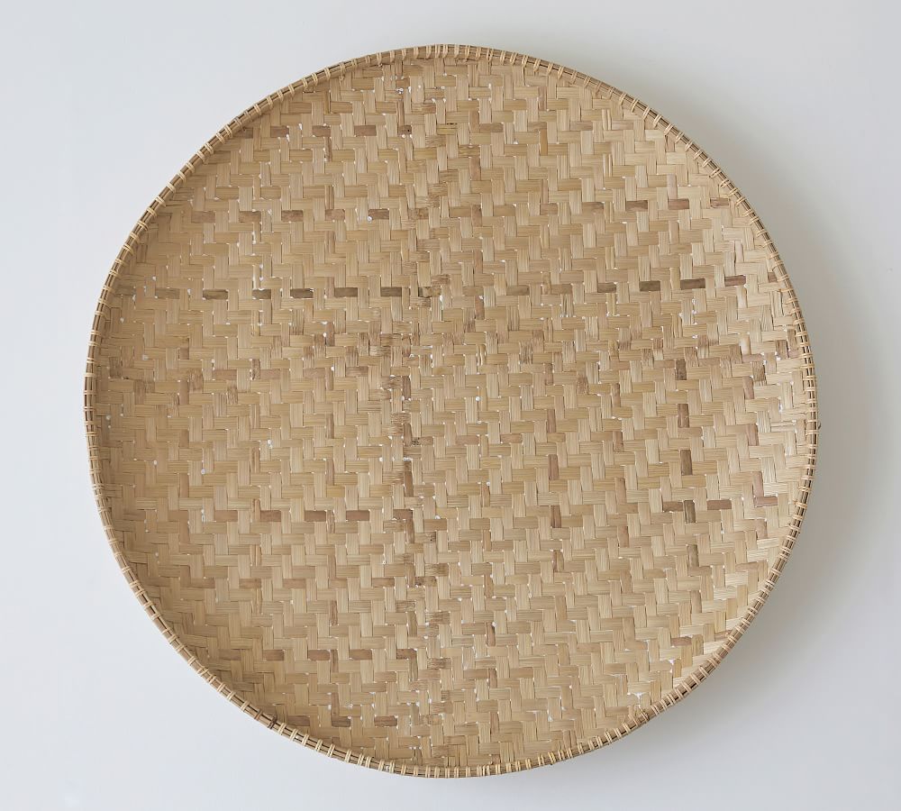 Round 42" Bamboo Wall Art Pottery Barn