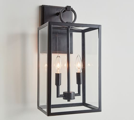 Manor Glass Iron Sconce Pottery Barn Manor Glass Iron Sconce Pottery Barn, Can An Outdoor Light Be Used Indoors