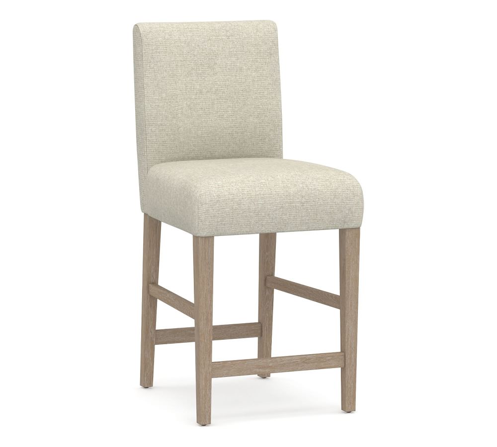 Oliver Upholstered Bar Stool Pottery Barn