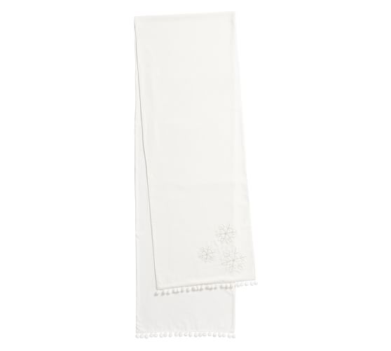 White velvet table runner Clearance