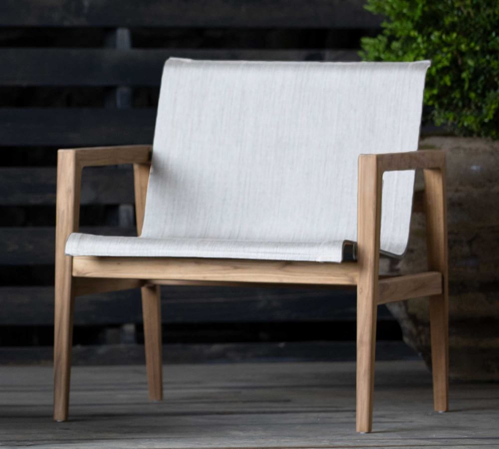 Adriatic Teak Lounge Chair Pottery Barn