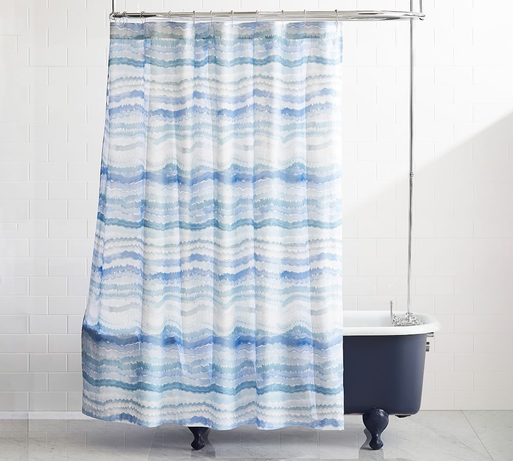 Rebecca Atwood Organic Surf Shower Curtain Pottery Barn