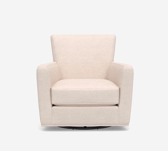 pottery barn irving swivel chair