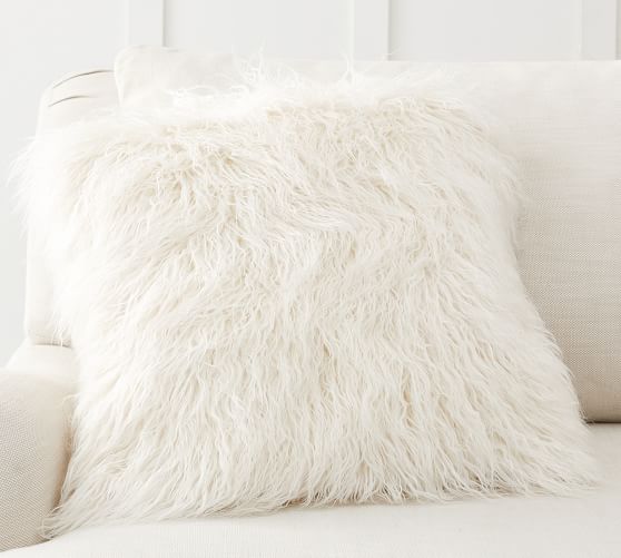 Mongolian Faux Fur Pillow Covers 
