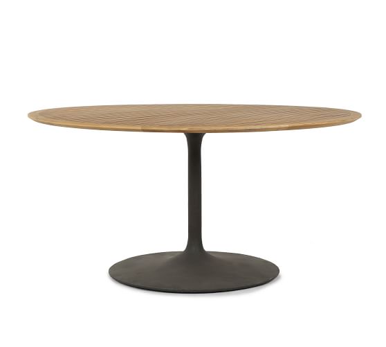 Nami 54 Fsc Teak Round Dining Table, 54 In Round Dining Table