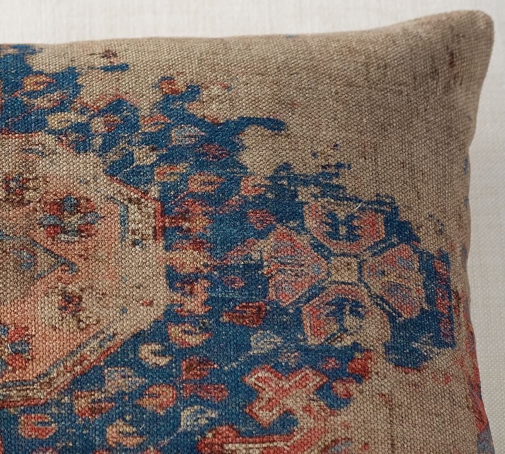 Navin Print Lumbar Decorative Pillow Cover Pottery Barn