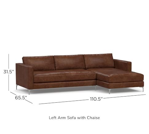 Jake Leather Sofa Chaise Sectional, High Quality Leather Sectional Sofas