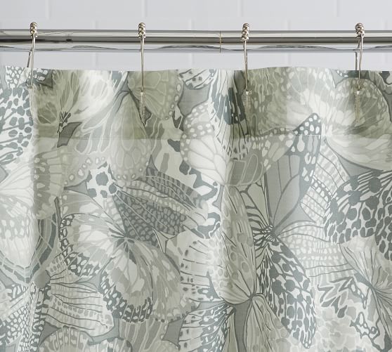 Erfly Organic Cotton Shower Curtain, Pine Cone Shower Curtain